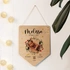 New Born Baby Decorative Door Sign - Wooden Door Decor with Photo