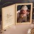 New Born Baby Hinged Wooden Photo Frame Gift Box with Personalized Picture