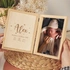 New Born Baby Hinged Wooden Photo Frame Gift Box with Personalized Picture