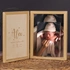 New Born Baby Hinged Wooden Photo Frame Gift Box with Personalized Picture