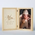 New Born Baby Hinged Wooden Photo Frame Gift Box with Personalized Picture