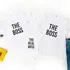 New Parents' Special The Boss Print 3-Piece Family T-Shirt Combo