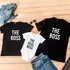 New Parents' Special The Boss Print 3-Piece Family T-Shirt Combo
