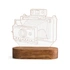 Vintage Camera 3D LED Lamp for Photography Lovers