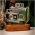 Vintage Camera 3D LED Lamp for Photography Lovers