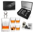 Orkney Personalized Whiskey Set in Premium Matte Black Box