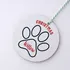 Personalised Paw Print Christmas Ornament for Pet Lovers