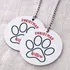 Personalised Paw Print Christmas Ornament for Pet Lovers