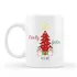 Personalised Christmas Pine Tree Designed Porcelain Mug Cup