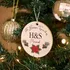 Personalised Initials Wedding Ornament for Couples
