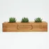 Personalized 3 Slots Wooden Planter
