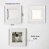 Personalized 4 pcs Self Adhesive Photo Frame Set with Border