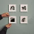 Personalized 4 pcs Self Adhesive Photo Frame Set with Border