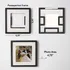 Personalised 4-Piece Self-Adhesive Photo Frame Set