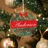 Personalized Acrylic Ornament - Pine Tree Design