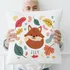 Personalized Adorable Fox Design Pillow for Kids