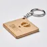 Personalized Baby Birth Info Wooden Keychain