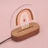 Personalized Baby Room Night Lamp with Rainbow Design