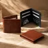 Personalized Bifold Leather Wallet – Custom Inside Cover with Photo, Name & Message