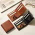 Personalized Bifold Leather Wallet – Custom Inside Cover with Photo, Name & Message