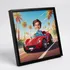 Personalised Car Cartoon Wooden Toy Box for Kids