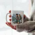 Personalized Cartoon Couple Travel Mug Gift