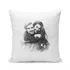 Personalised Charcoal Sketch Cushion for Unique Home Decor