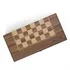 Personalized Checkered Walnut Backgammon with Signature Style