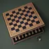 Personalized Chess Set for Dad with Custom Name and Message - Beech