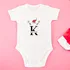 Personalised Christmas Baby Bodysuit with Name