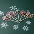 Personalized Christmas Eve Photo Cake Toppers