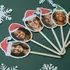 Personalized Christmas Eve Photo Cake Toppers