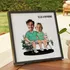 Personalised Couple Cartoon Frame with Bench Design