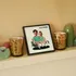 Personalised Couple Cartoon Frame with Bench Design