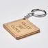 Personalized Couples Name Wooden Keychain
