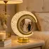 Personalized Crystal Moon Photo Frame with LED Light