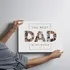 Personalized Dad Photo Collage Canvas Print 12x16