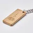 Personalized Daisy Wooden Keychain for Her
