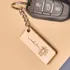 Personalized Daisy Wooden Keychain for Her