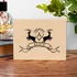 Personalized Deer Design Wind Up Wooden Music Box