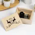 Personalized Deer Design Wind Up Wooden Music Box