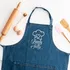 Personalized Denim Chef Apron with a Lovely Chef Message