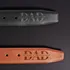 Personalized Engraved Leather Belt for Dad