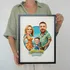 Personalized Family Cartoon Photo Frame Gift