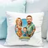 Personalized Family Cartoon Photo Pillow
