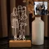 Personalised Family Photo Line Art LED Lamp