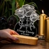 Personalized Flower Design 3D LED Lamp for Mom