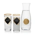 Personalized Gold Trim Rakı Carafe Set for Anniversary