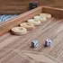 Personalized Grooved Wood Backgammon Set for Couples