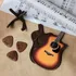 Personalized Guitar Pick Set with Classic Wooden Box - Set of 3